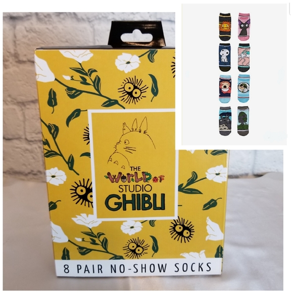 Bioworld Accessories - Studio Ghibli Our Universe 8 Pair of No Show Socks